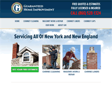 Tablet Screenshot of guaranteedchimney.com